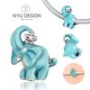 Copper Cute Elephant Flowers Bead Designed Original Beads For Jewelry Making Charms Bracelet Necklace Women Gift