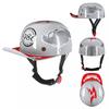 Vintage Gangster Style Snapback Cap Motorcycle Helmet Men Women ABS Material All-Season Riding Head Protection