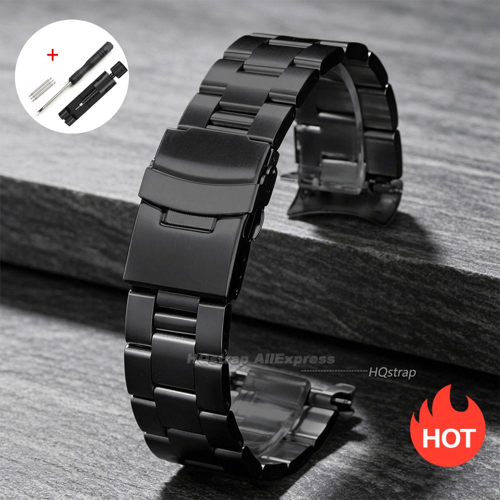 New Curved End Stainless Steel Band