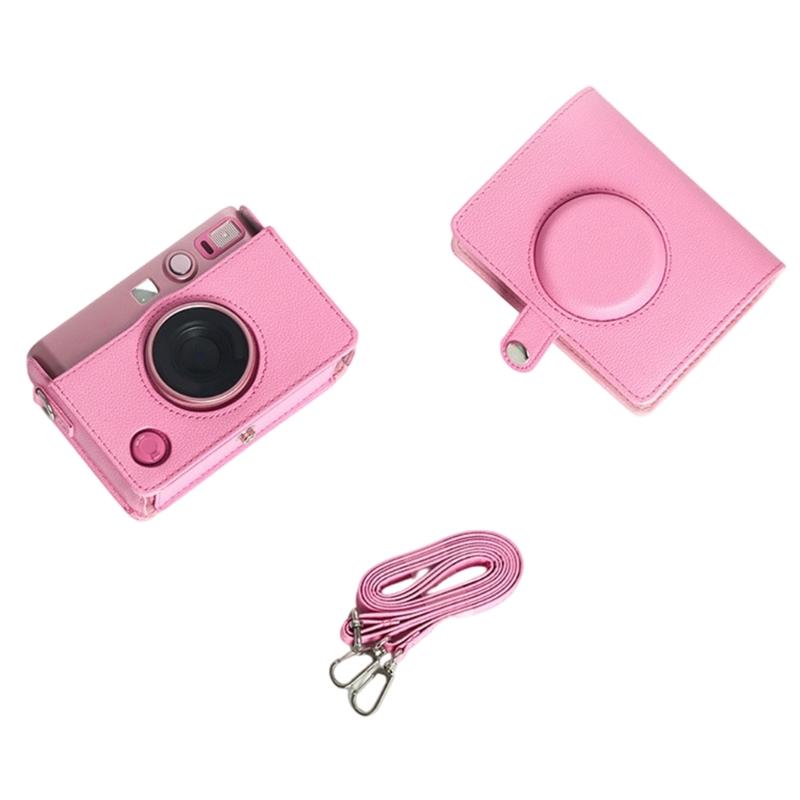 Stylish PU Leather Camera Bag for MiniEVO Camera Case Shoulder Bag with Soft AntiScratch Lining for Travel Photography