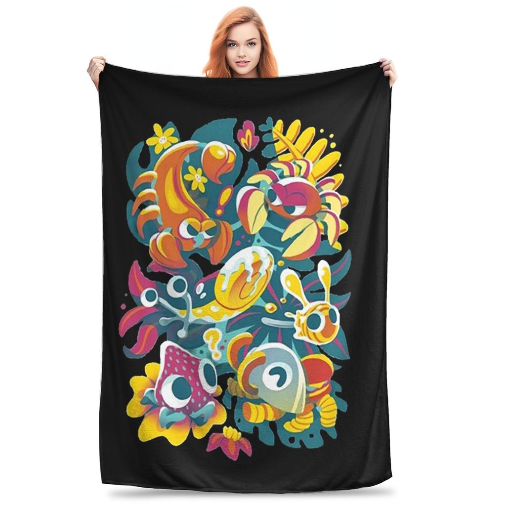 Bugsnax 01 Blankets Multi-function Fleece Sofa Throw Blanket for Couch Bedding Outdoor Throws Bedspread Quilt