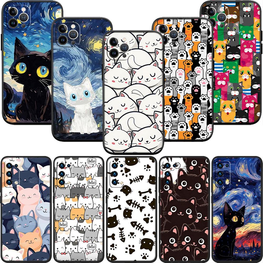 MY5 Cat Kitten Meow Soft Shell Phone Case for Redmi Note 10 11 12 Pro Max 10S 10C 10T 11A 11S 12S 12C