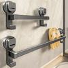 30/40/50CM Aluminum Towel Rack Strong Load-bearing Bathroom Organizer Double Pole Rack  Balcony
