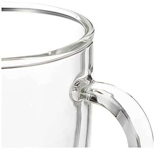 DEAN & DELUCA BISTRO Double-Walled Glass, 300ml, Heat-Resistant, Perfect for Hot Drinks, Simple Design