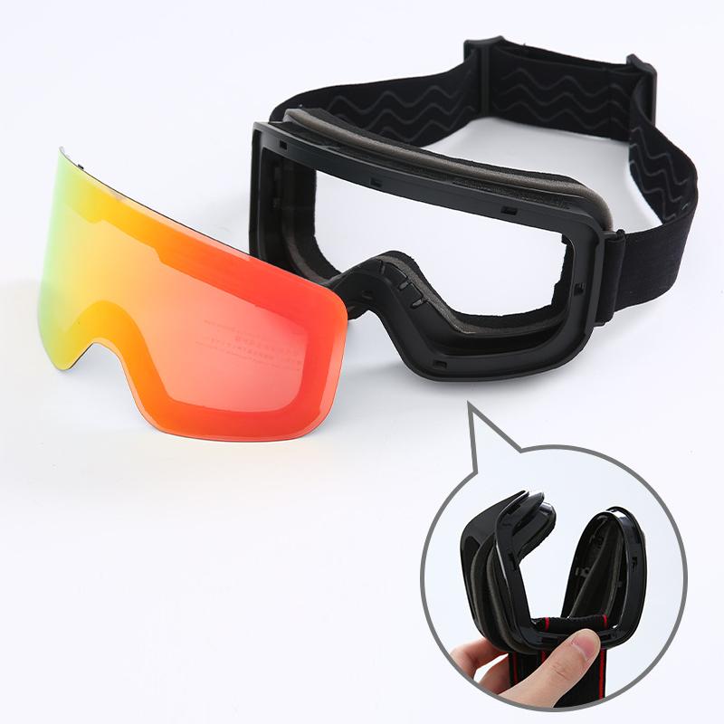 children's ski goggles, anti sandstorm and anti fog double-layer goggles, near acceptable sight glasses