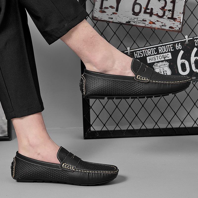 Spring and summer new men's shoes Luxury Classic Minimalist Style Formal Business Gentleman Comfortable daily leather shoes