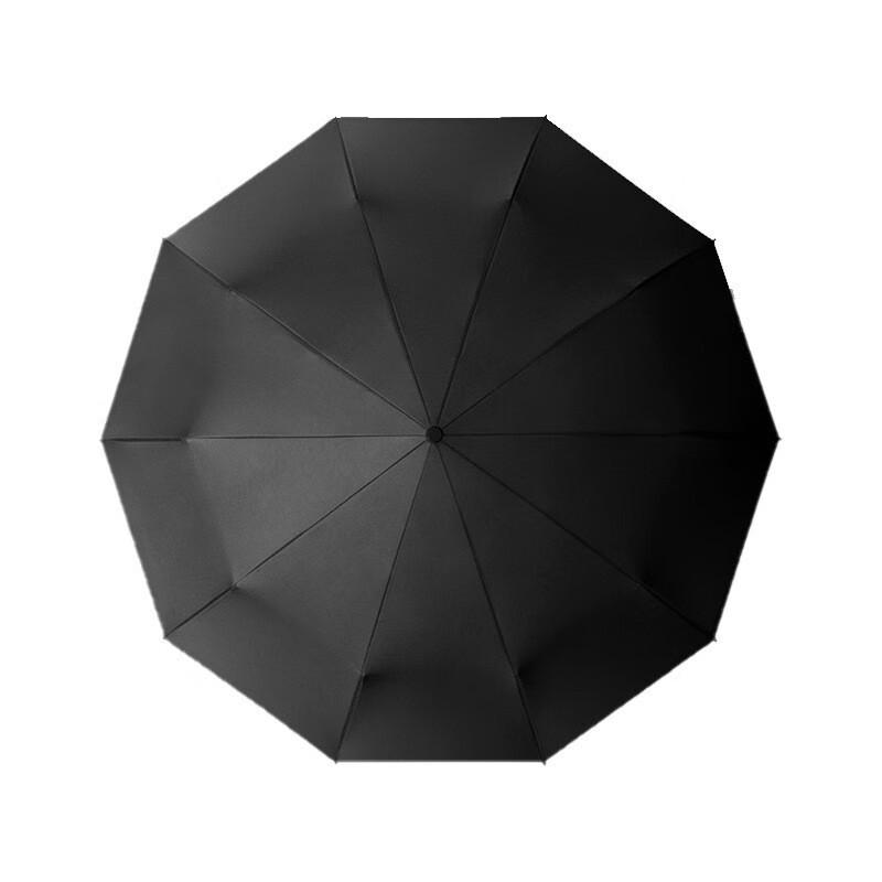 Retro Automatic Folding Umbrella with Solid Wood Handle