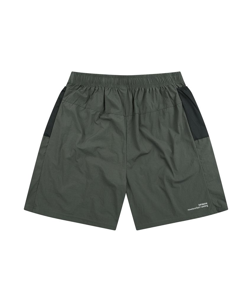 Leinleim Unisex Running Nylon Shorts Khaki