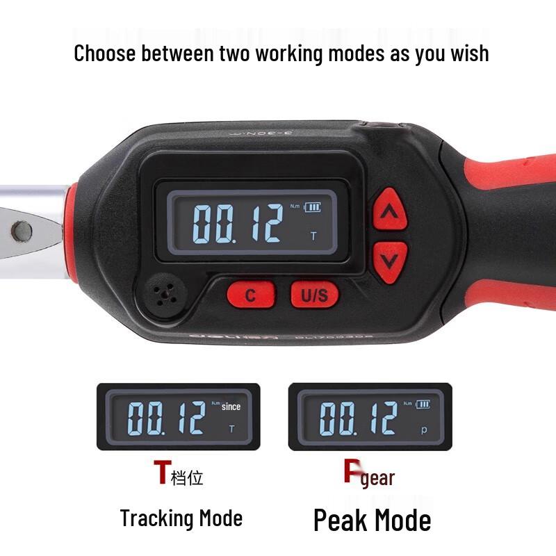 Deli 1/4 inch Digital Torque Wrench