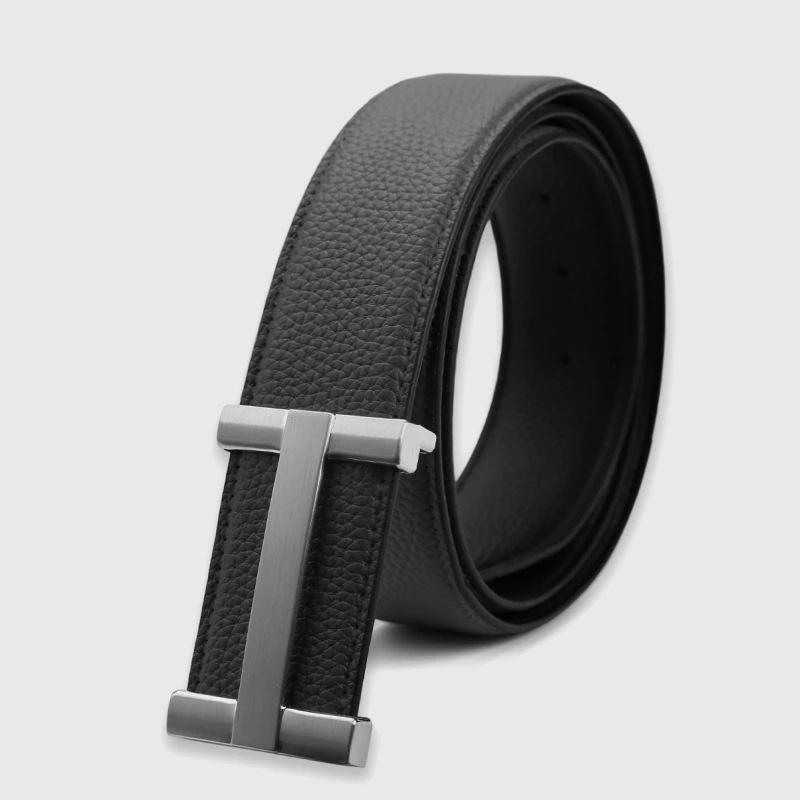 CK Hermes Echtledergürtel für junge Männer - Doppelseitig, Reines Rindsleder, Vintage-Stil, Business & Casual.