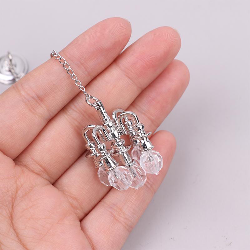 1Pc 1/12 Miniature Dollhouse Ceiling Lamp Hanging Lamp Mini Led Light Model