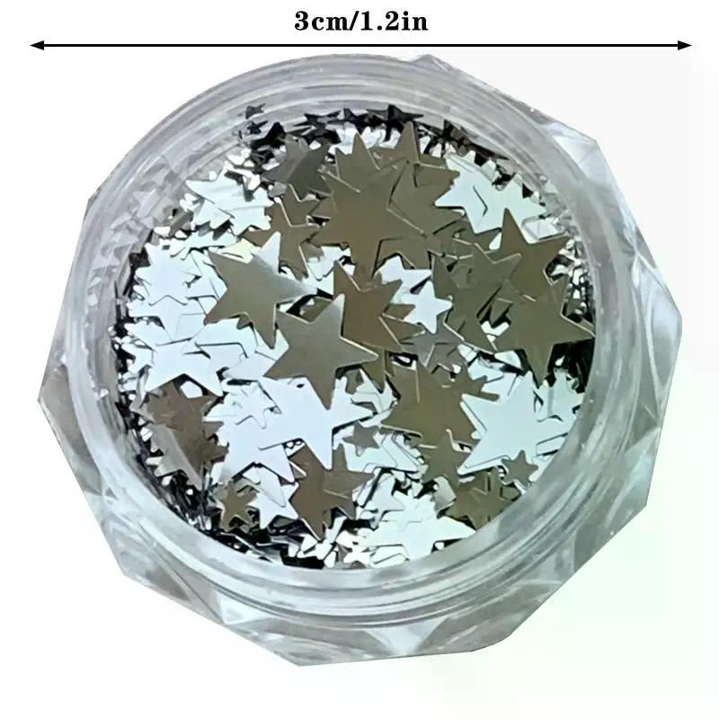 Size Mixing Sparkling Star Nail Glitter Sparkling Pentagram Nail Decor Nail Salon Design Cute Accessories DIY Nail Art Design