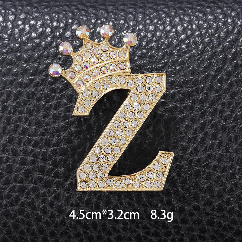 Unisex Versatile English Letter Brooch Lapel Pin for Suits and Clothing