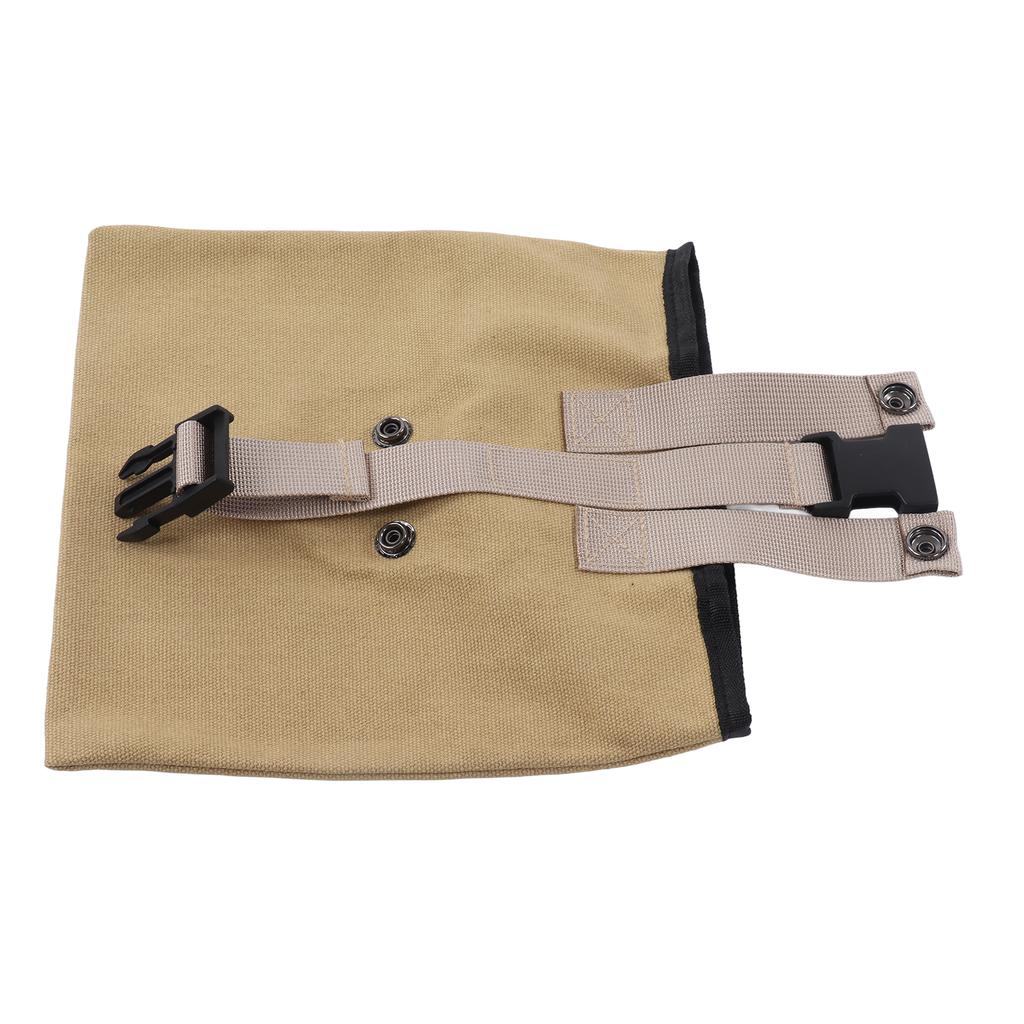 Outdoor Foraging Bag Oxford Cloth Fruit Picking Bag Waist Hanging Tool Pouch Garden Vegetable Storage Pouch Khaki