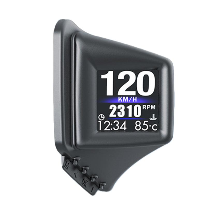 OBD2+GPS Multi-function HUD Gadget On-board Computer A-pillar Trim Tall RPM Turbo Oil Pressure Water Temp GPS Speedometer
