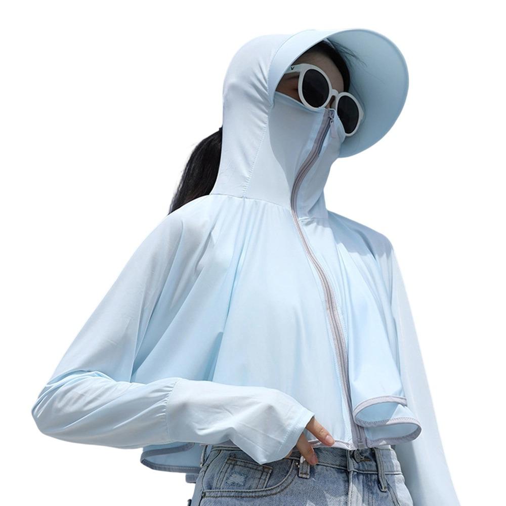 Long Sleeve Sun Protection Jacket Hoodie UV Protection Summer Jackets  for Cycling