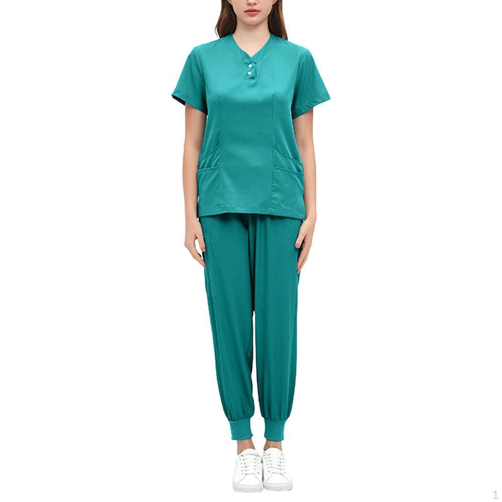 Care Peeling Set, Work Clothes, Soft, Breathable, Elastic Waist, Nurse Clothing, Top And