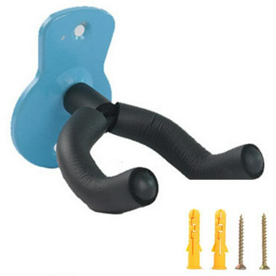 Wooden Wall-Mounted Guitar & Ukulele Hanger with Metal Hook for Hulusi and Erhu