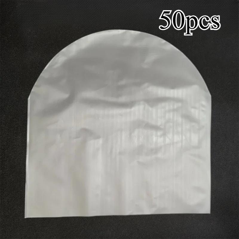 50/100pcs Record Protection Bags, anti-static, OPP material, lined, for audio storage, thickened 12-inch record inner bag