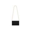 Saint Laurent Medium Matelassé Leather Wallet On Chain Nero Women Shoulder_bags Black 377828-BOW01-1000