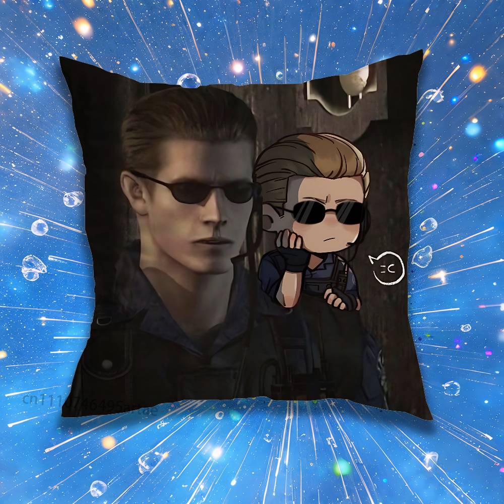 Albert Wesker Pillow Case Living Room Sofa Cushion Cover Suitable For Home Bedroom Room Decoration