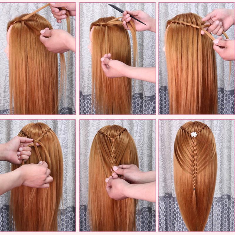 Professional Manequin Head Human Hair Barber Practice Hairstyle Hairdresser Doll