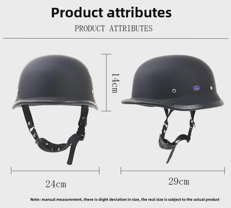 ZR-307 WWII German Style Half Motorcycle Helmet for Outdoor Riding