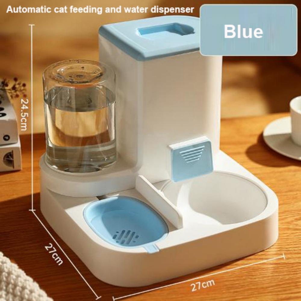 With Water Fountain Automatic Feeder Food Grade Large Capacity Dog Cat Food Bowl 9 Styles Universal