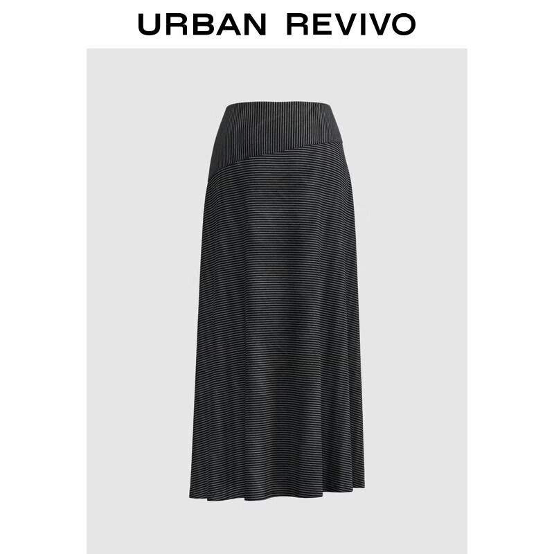 UR2026 Women s Striped Patchwork Skirt XL