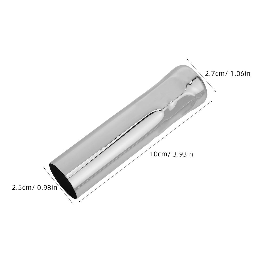 6pcs Chandelier Sleeves 3.93X1.06X0.98In Iron Hanging Lamp Base Covers Compatible With E14 Bulbs Diy Lighting Decor