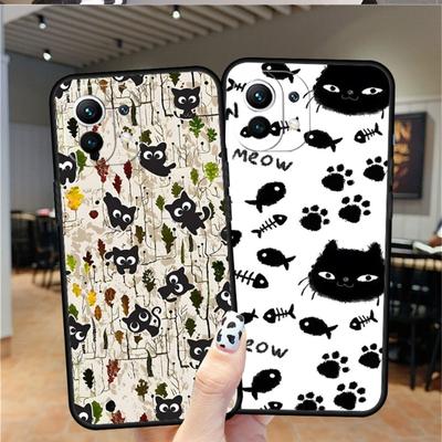 Etui na telefon Kot Pies Ryba Dla Xiaomi Redmi 7A 8 8A 10 9T 9 9A 10A Pro Note 9S 11 10S 7 11S Plus Tylna Pokrywka