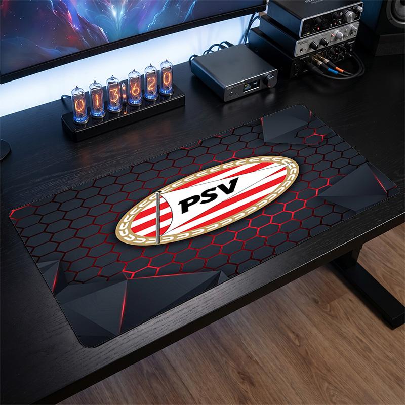PSV Eindhoven FC Theme Pattern Mouse Pad, Soccer Logo Design XXL Gaming Desk Mat Non-Slip Computer Mouse Pad