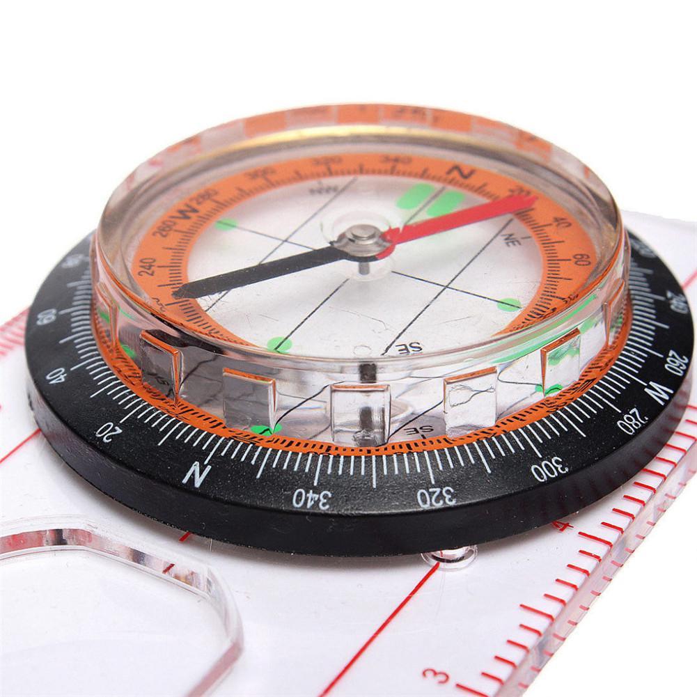 Map compass, cartographic plate compass, travel string, Father's Day