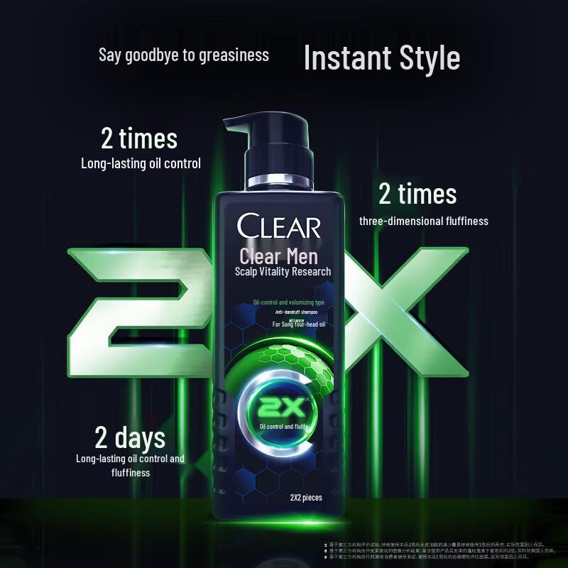 CLEAR Scalp Revitalizing Oil Control Volumizing Anti-Dandruff Shampoo & Laundry Soap Bundle