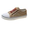 Large Size Women's Shoes New Elastic Round Head Canvas Shoes Women Casual Flat Single Shoes