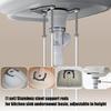 Rustproof Kitchen Sink Support System with 41cm to 71cm Height Adjustment Ranges Strong Metal Sink Stabilizer for Home