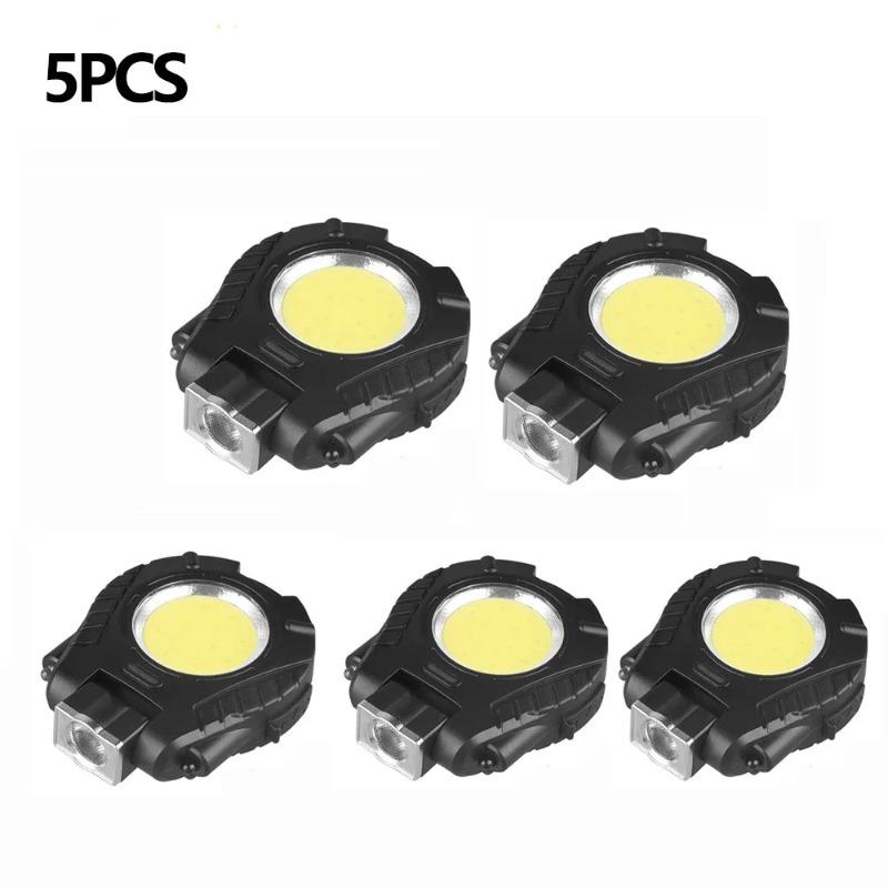 Multifunctional COB Keychain Light with Hand Wave Sensor Portable Clip-on LED Flashlight Hat Headlight for Outdoor Working