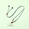 Natural White Agate Pendant Necklace: Chinese Hanfu Style Fortune & Wealth Accessory