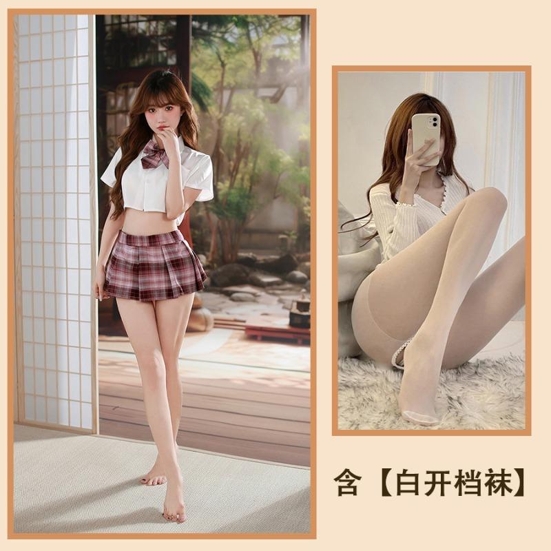 Sex Underwear Student Uniform Suit Women's Pleated Skirt Large Size Cosplay Japanese Style