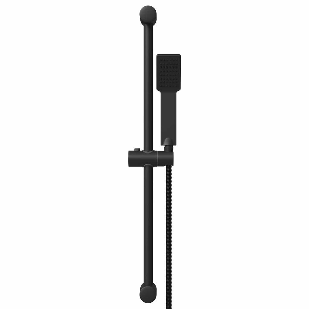Shower System Set Black 70 Cm Stainless Steel