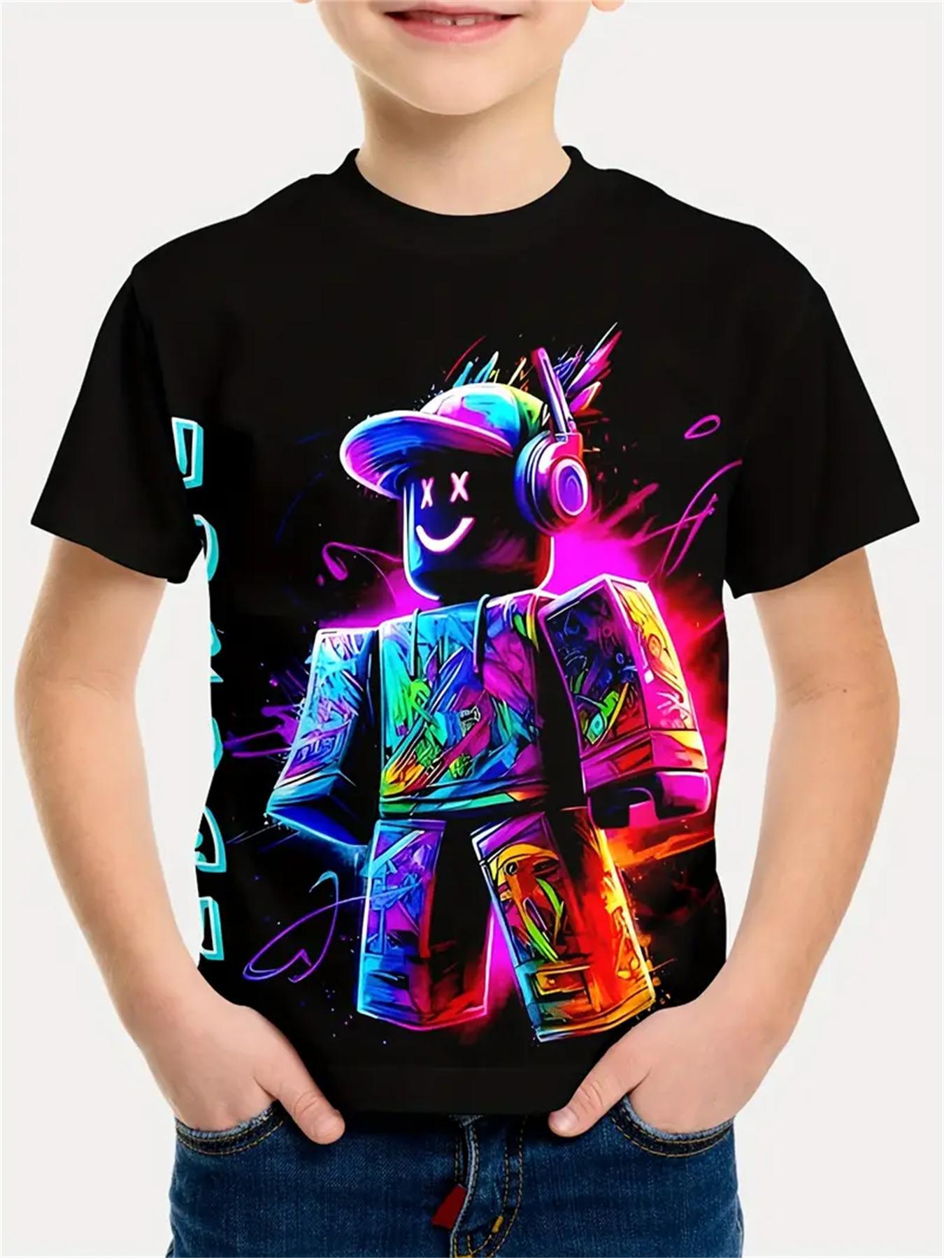 

Дитячий одяг 2025 р. Футболки з коротким рукавом і графічним принтом із мультфільмом Повсякденна футболка з круглим вирізом для дівчинки Модні літні дитячі футболки 140