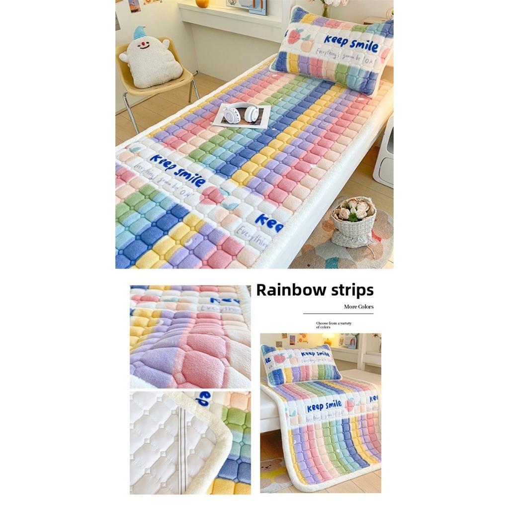 Thickened Milk Velvet Mattress, Student Dormitory Insulation, Cotton Padded Single Mattress, Foldable Machine Washable Bed Mattress
