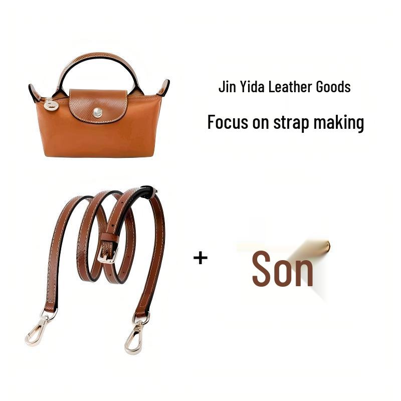 Longxiang Genuine Leather Mini Dumpling Crossbody Bag with Adjustable Shoulder Strap and Non-Slip Buckle