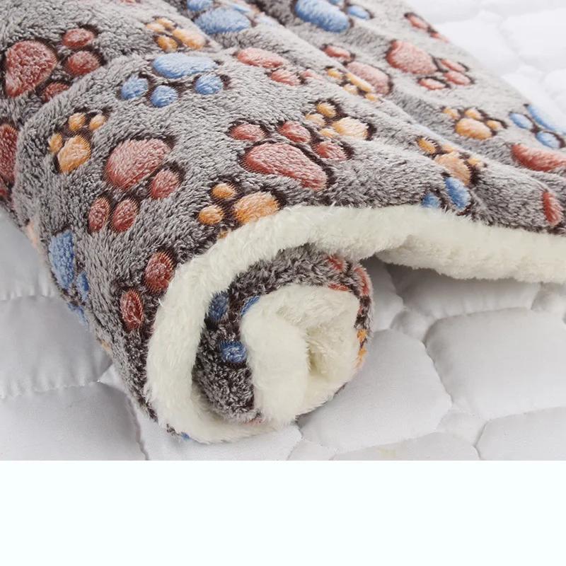 

Flannel Thickened Dog Bed Mat Soft Pet Sleeping Mat for Dogs Cats Winter Warm Pet Blanket Home Square Dog Mat Dog Nest 49x32cm