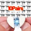 Curtain Magnetic Clips Heart-shaped Nail Free Detachable Window Curtain Close Buckles Adjustment Curtain Buttons Accessories