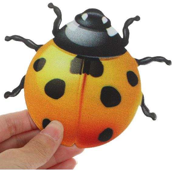 MERRYHAPY 3pcs Wall Wrought Iron Pendant Garden Decor Metal Ladybug Garden Wall Art Lawn Decorations Outdoor Yard Iron Animal Decor Hanging Wall Art