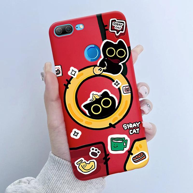 For Honor 9 Lite LLD-L21 LLD-L31 Phone Case Flower Girl Design Soft Silicone TPU Back Housing for Honor 9 STF-L09 STF-AL10 Cover