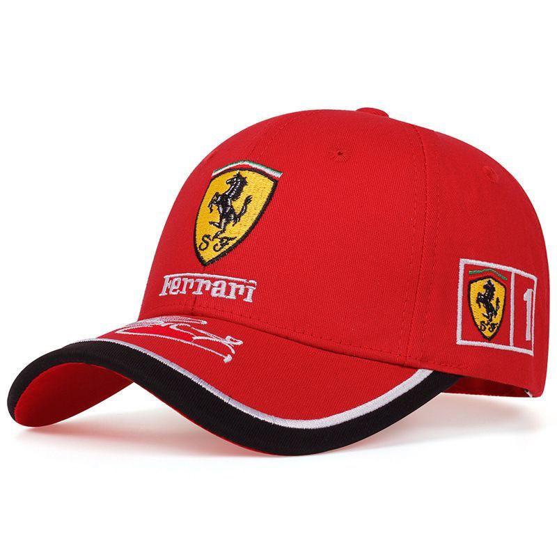 For Ferrari 488 812 296 F8 R Baseball Cap Embroidered Signature Men's Women's Cap Adjustable Baseball Outdoor Summer Sports Hat