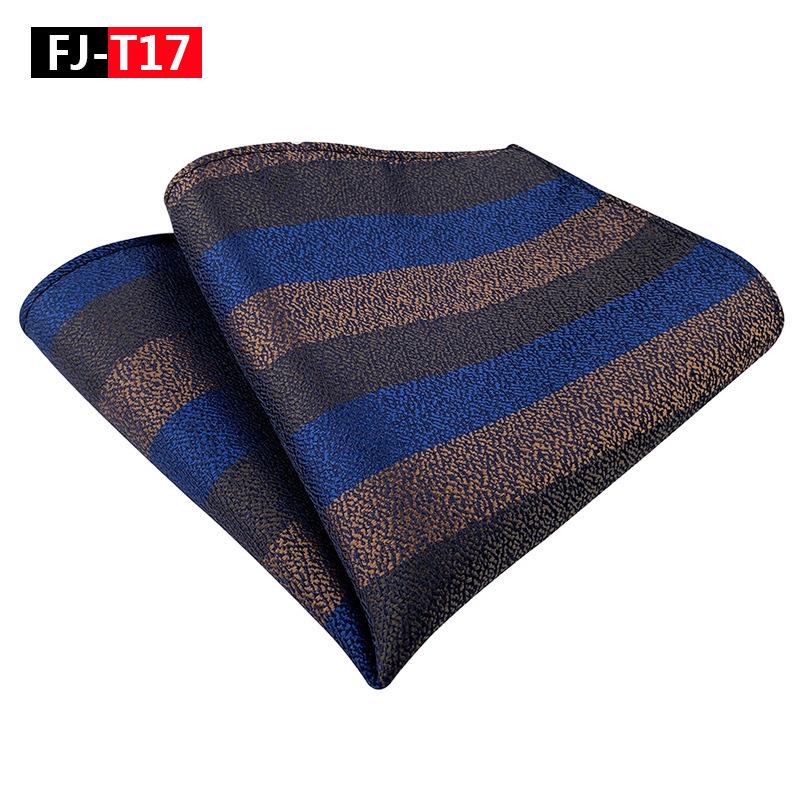 Herren Gestreiftes Polyester Seide Business Einstecktuch
