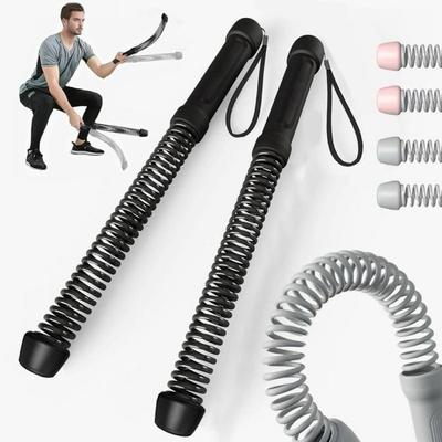 2Pcs Unisex Cordless Battle Rope Multifunctional Power Training System Arm Strength Home Gym Equipment for Full Body Workout